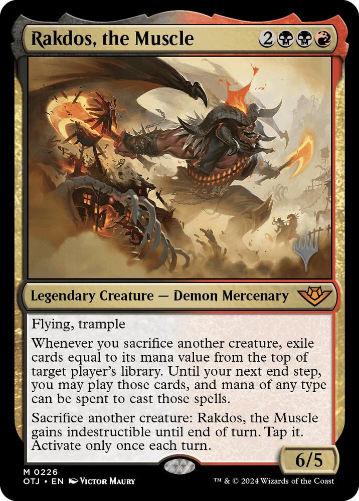 Rakdos the Muscle 226 (Promo Pack: Outlaws of Thunder Junction)  | Good Games Adelaide SA