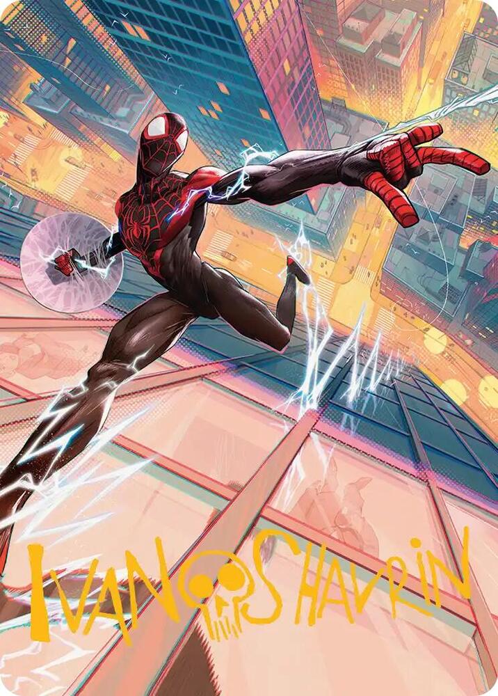 Ultimate Spider Man Art Card Gold Stamped Signature 41 (Art Series: Marvel's Spider-Man)  | Good Games Adelaide SA