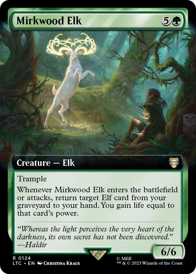Mirkwood Elk 124 (Commander: The Lord of the Rings: Tales of Middle-earth)  - Extended Art | Good Games Adelaide SA