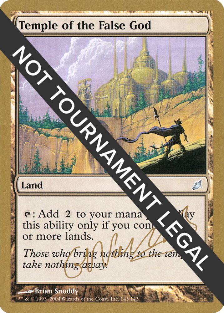 Temple of the False God 2004 Gabriel Nassif SCG gn143/103 (World Championship Decks)  | Good Games Adelaide SA