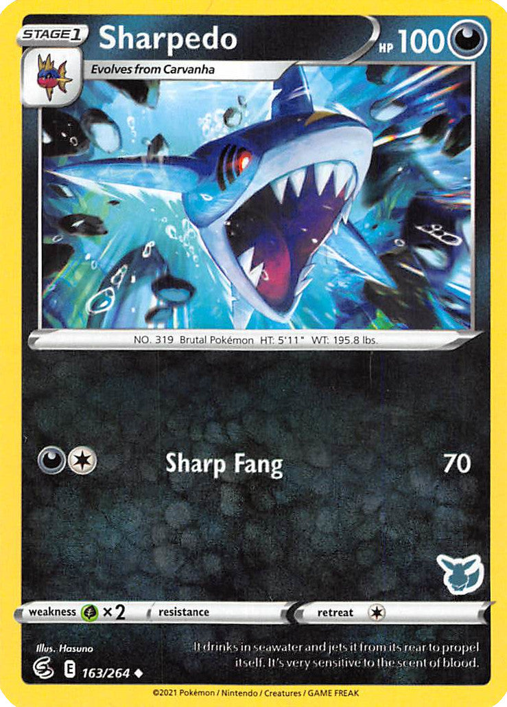Sharpedo (163/264) (Eevee Deck) [Battle Academy 2022] | Good Games Adelaide SA