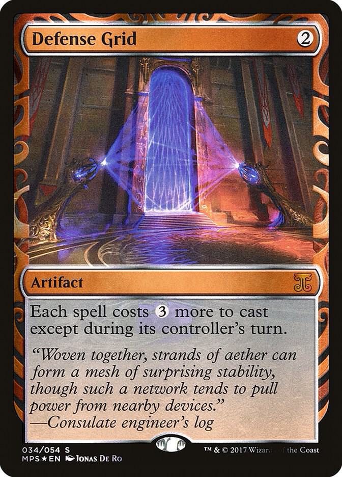 Defense Grid 34 (Masterpiece Series: Kaladesh Inventions)  - Foil | Good Games Adelaide SA