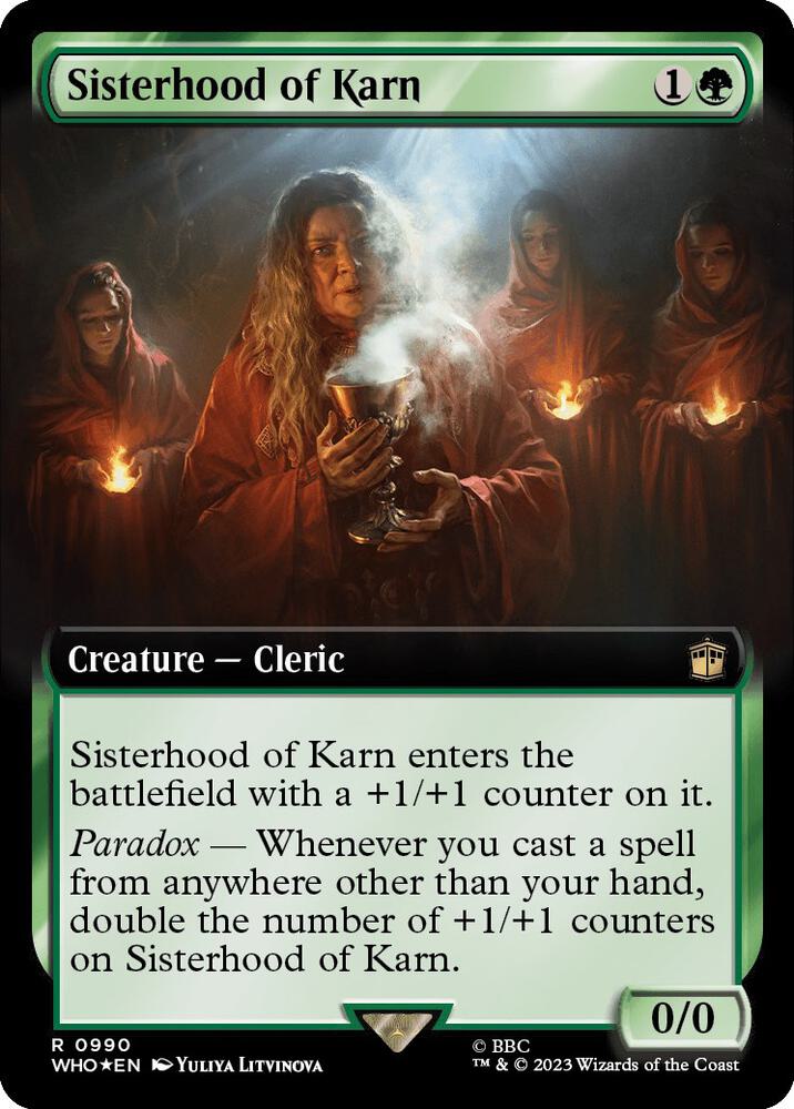 Sisterhood of Karn 990 (Universes Beyond: Doctor Who)  - Foil | Good Games Adelaide SA