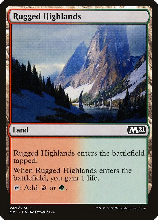 Rugged Highlands 249 (Core Set 2021)  - Foil | Good Games Adelaide SA