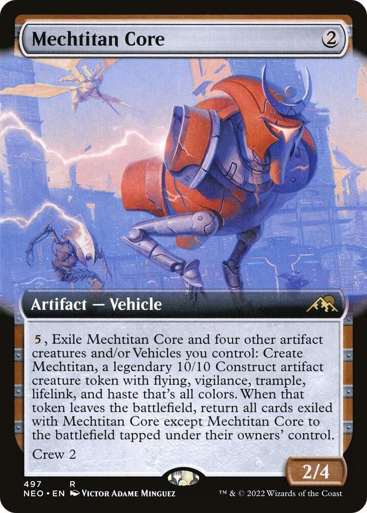 Mechtitan Core 497 (Kamigawa: Neon Dynasty)  - Extended Art | Good Games Adelaide SA