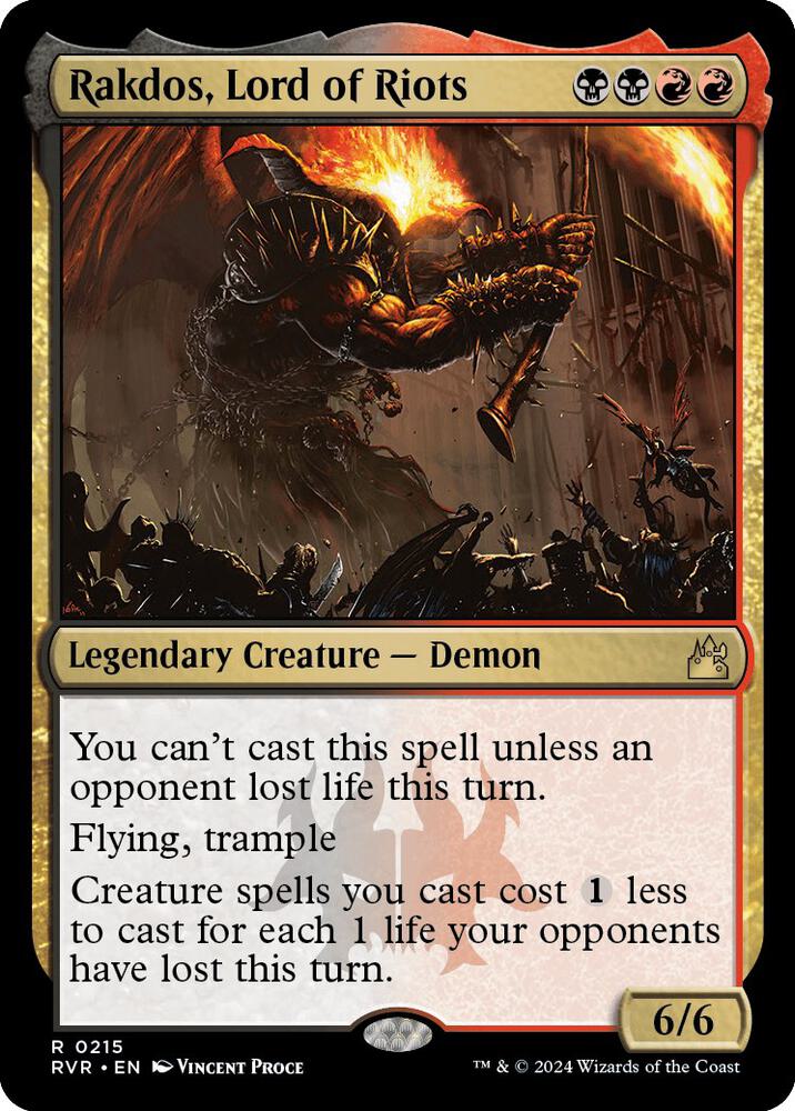 Rakdos, Lord of Riots 215 (Ravnica Remastered)  - Foil | Good Games Adelaide SA