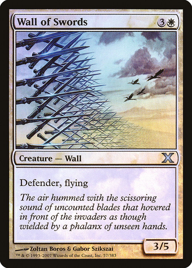 Wall of Swords (Premium Foil) [Tenth Edition] | Good Games Adelaide SA