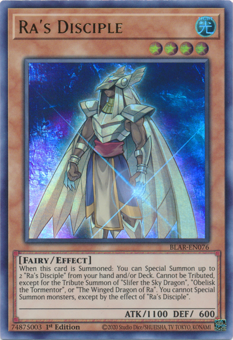 Ra's Disciple [BLAR-EN076] Ultra Rare | Good Games Adelaide SA