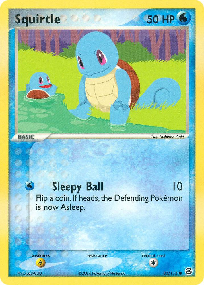 Squirtle 082 112 82/112 (FireRed & LeafGreen)  - Reverse Holofoil | Good Games Adelaide SA