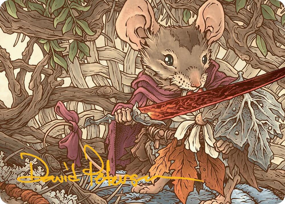 Mabel Heir to Cragflame Art Card Gold Stamped Signature 45 (Art Series: Bloomburrow)  | Good Games Adelaide SA