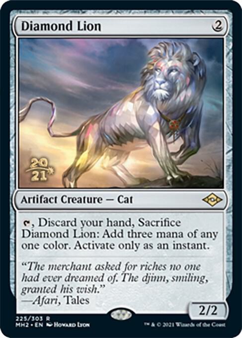 Diamond Lion 225 (Prerelease Cards)  - Foil | Good Games Adelaide SA