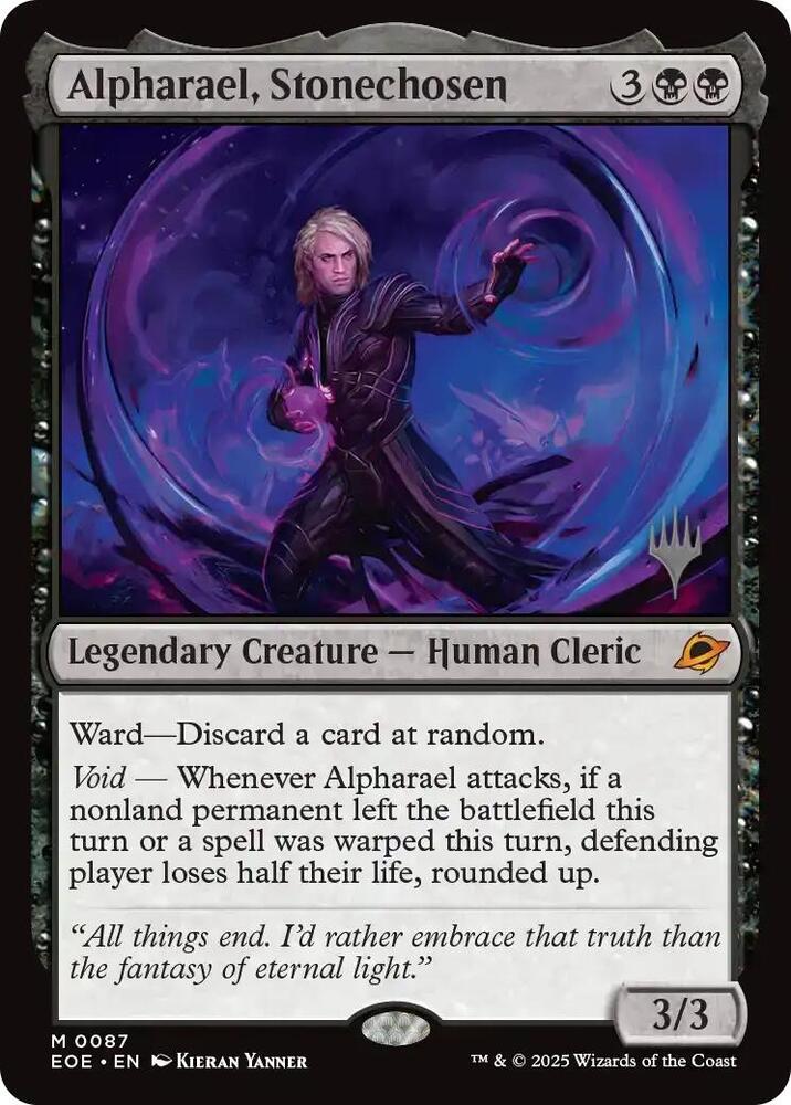 Alpharael Stonechosen 87 (Promo Pack: Edge of Eternities)  - Foil | Good Games Adelaide SA