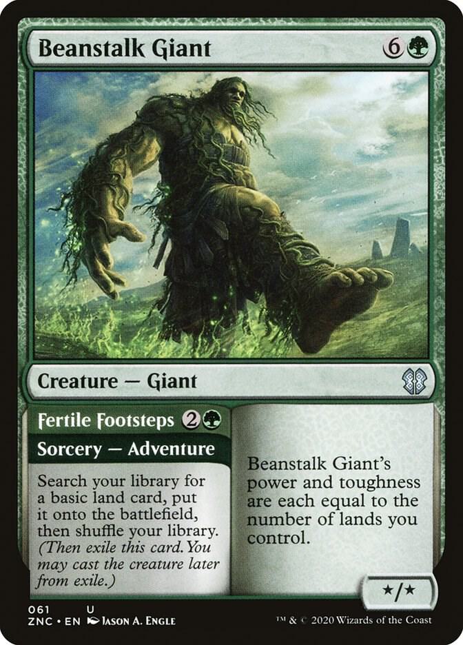 Beanstalk Giant // Fertile Footsteps 61 (Commander: Zendikar Rising)  | Good Games Adelaide SA