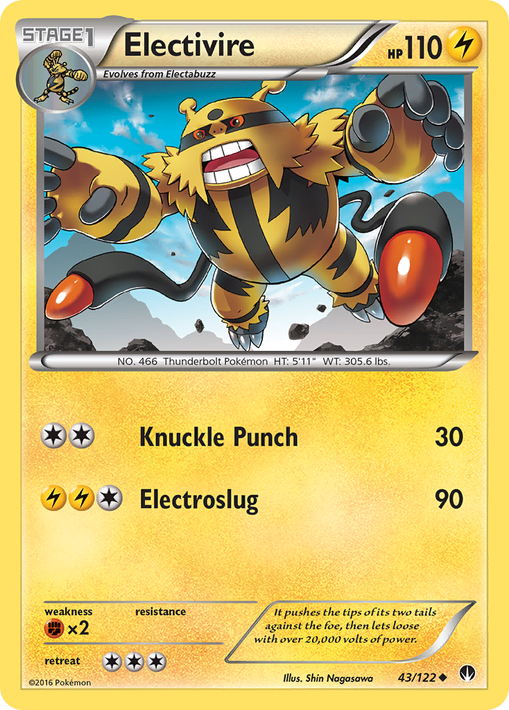 Electivire (43/122) [XY: BREAKpoint] | Good Games Adelaide SA