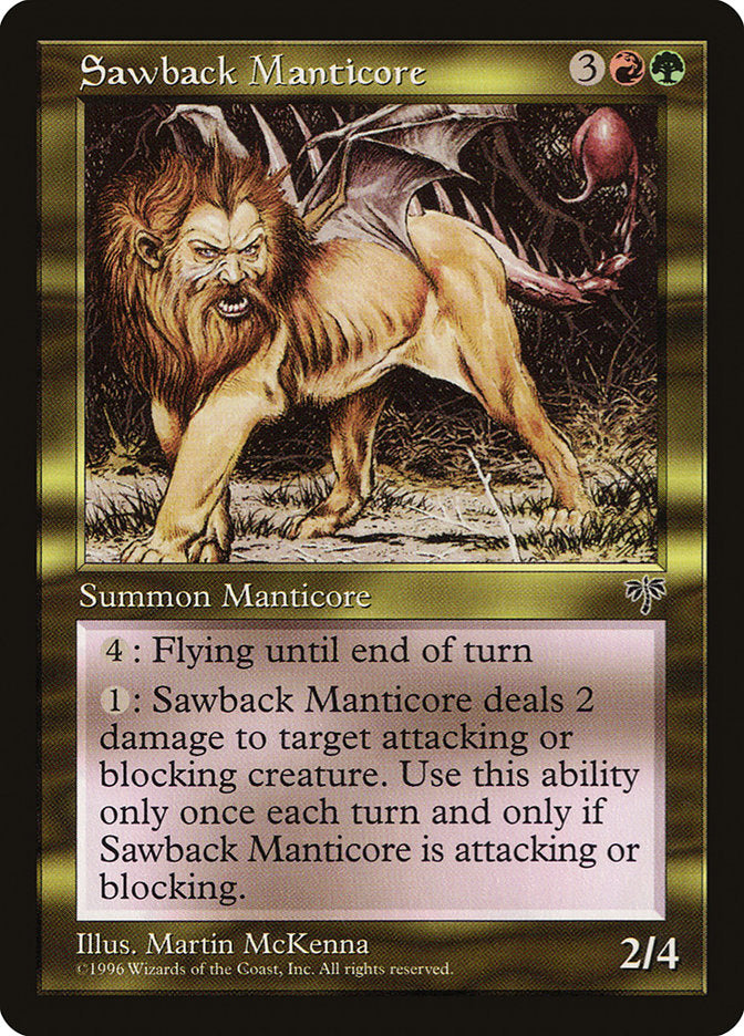 Sawback Manticore  (Mirage)  | Good Games Adelaide SA