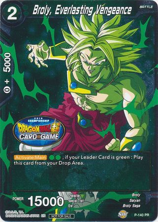 Broly, Everlasting Vengeance (Championship Final 2019) (P-140) [Tournament Promotion Cards] | Good Games Adelaide SA