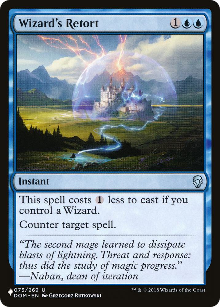 Wizards Retort 075/269 (The List Reprints)  | Good Games Adelaide SA
