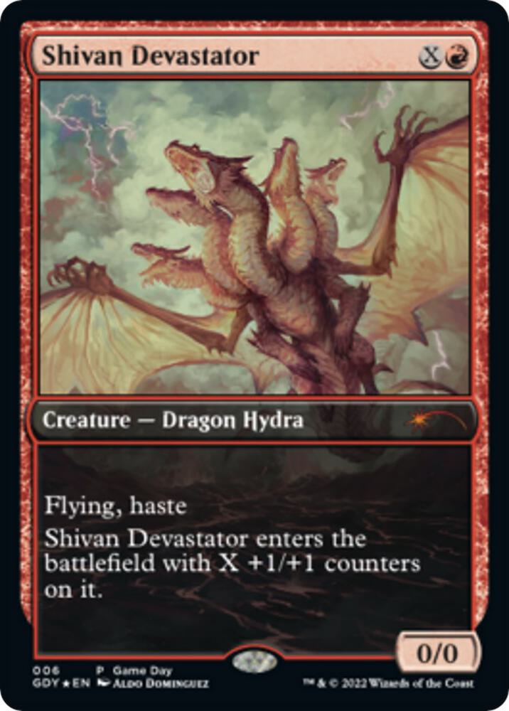 Shivan Devastator 6 (Game Day & Store Championship Promos)  - Foil | Good Games Adelaide SA