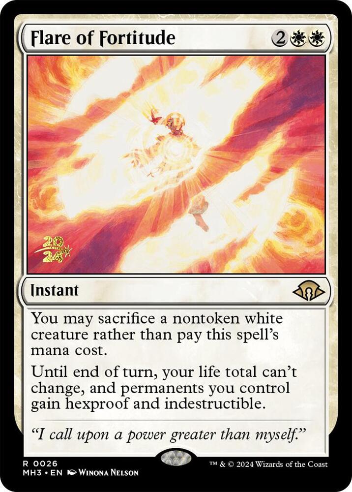Flare of Fortitude 26 (Prerelease Cards)  - Foil | Good Games Adelaide SA