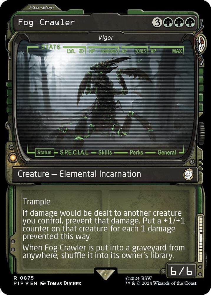 Fog Crawler Vigor Showcase Surge Foil 875 (Universes Beyond: Fallout)  - Foil | Good Games Adelaide SA