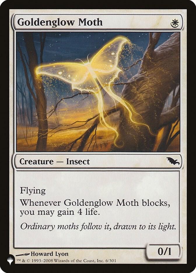 Goldenglow Moth 6/301 (The List Reprints)  | Good Games Adelaide SA