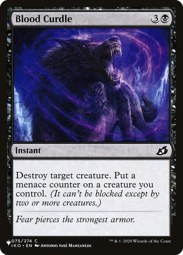 Blood Curdle 075/274 (The List Reprints)  | Good Games Adelaide SA