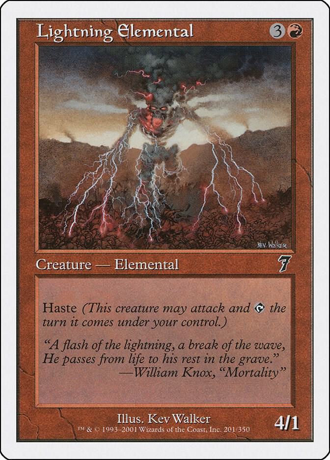 Lightning Elemental 201 (7th Edition)  | Good Games Adelaide SA