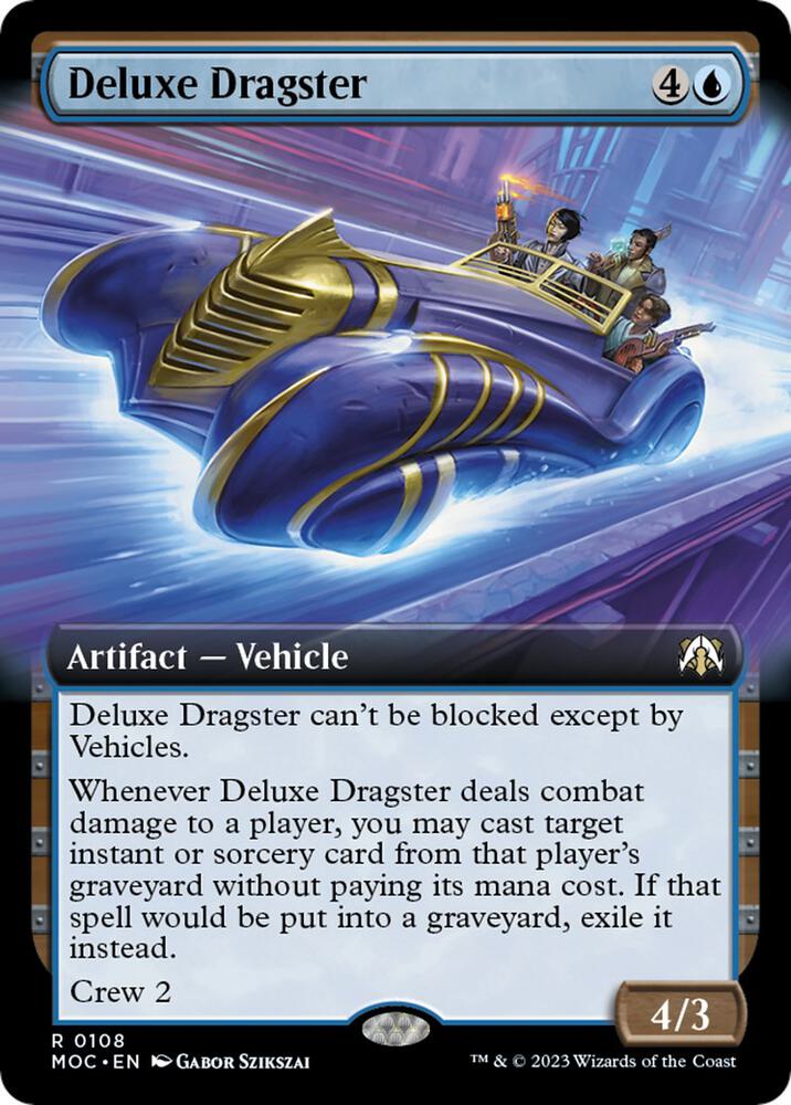 Deluxe Dragster 108 (Commander: March of the Machine)  - Extended Art | Good Games Adelaide SA