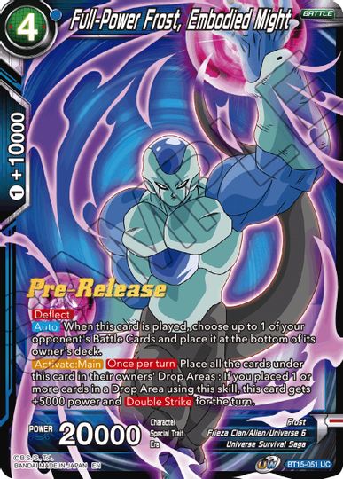 Full-Power Frost, Embodied Might (BT15-051) [Saiyan Showdown Prerelease Promos] | Good Games Adelaide SA