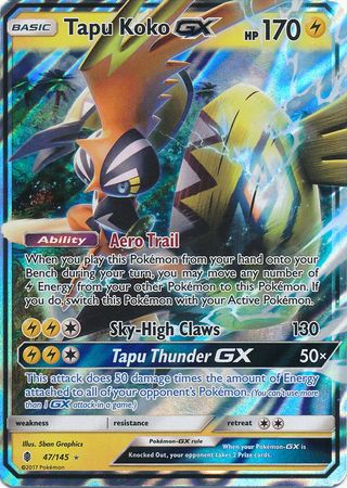 Tapu Koko GX (47/145) (Jumbo Card) [Sun & Moon: Guardians Rising] | Good Games Adelaide SA