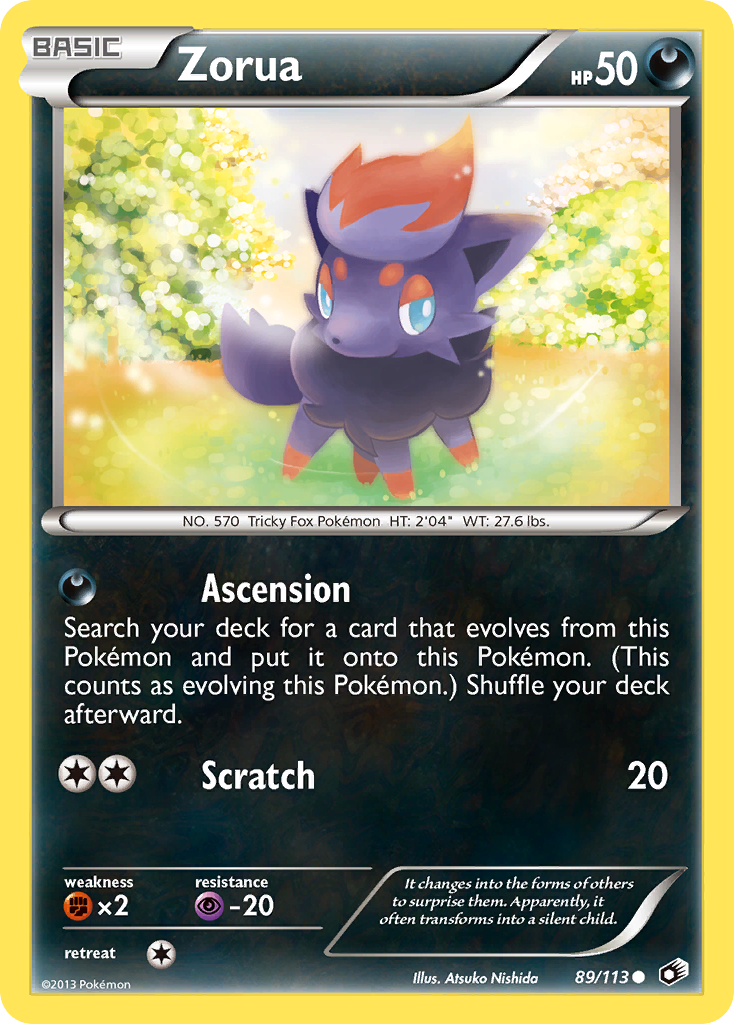 Zorua (89/113) [Black & White: Legendary Treasures] | Good Games Adelaide SA