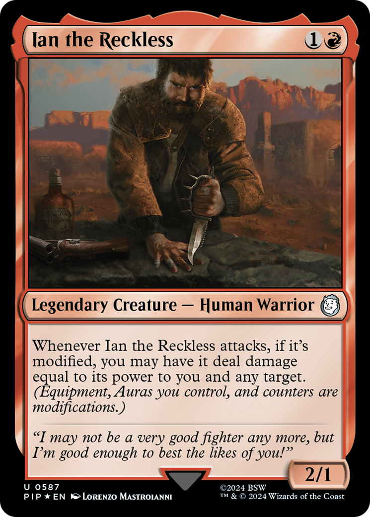 Ian the Reckless (Surge Foil) [Fallout] | Good Games Adelaide SA