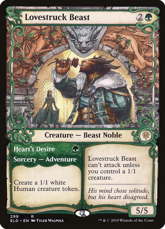 Lovestruck Beast // Heart's Desire 299 (Throne of Eldraine)  - Foil | Good Games Adelaide SA