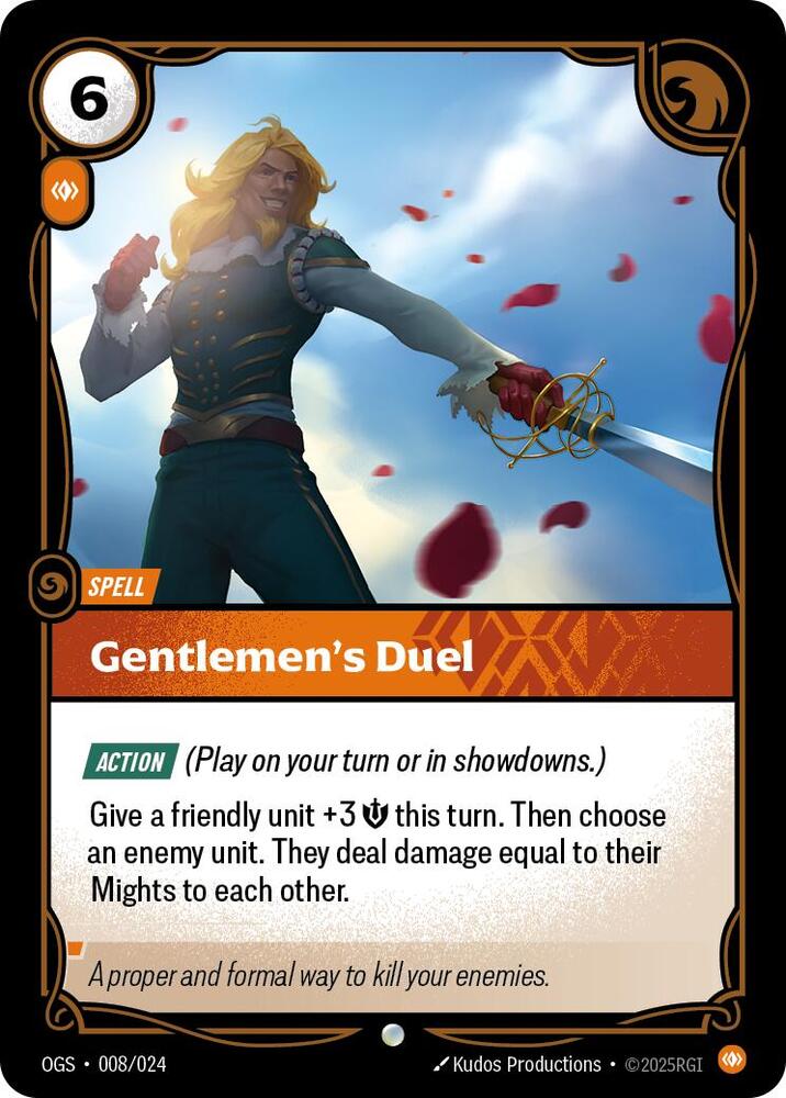 Gentlemens Duel 008/024 (Origins: Proving Grounds)  | Good Games Adelaide SA