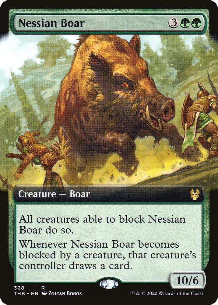 Nessian Boar 328 (Theros Beyond Death)  - Foil | Good Games Adelaide SA