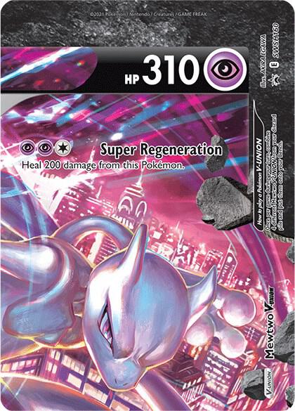 Mewtwo V UNION SWSH160 (SWSH: Sword & Shield Promo Cards)  - Holofoil | Good Games Adelaide SA