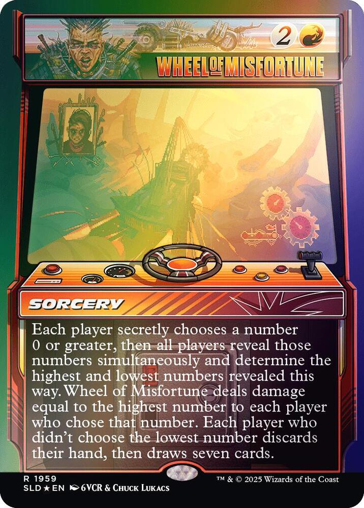 Wheel of Misfortune 1959 Rainbow Foil 1959 (Secret Lair Drop Series)  - Foil | Good Games Adelaide SA