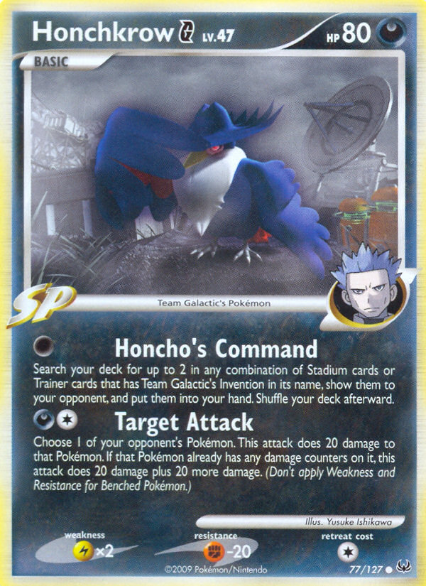 Honchkrow G (77/127) [Platinum: Base Set] | Good Games Adelaide SA