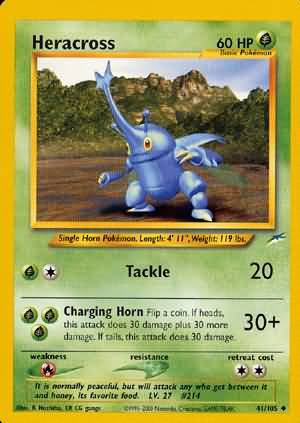 Heracross (41/105) [Neo Destiny Unlimited] | Good Games Adelaide SA