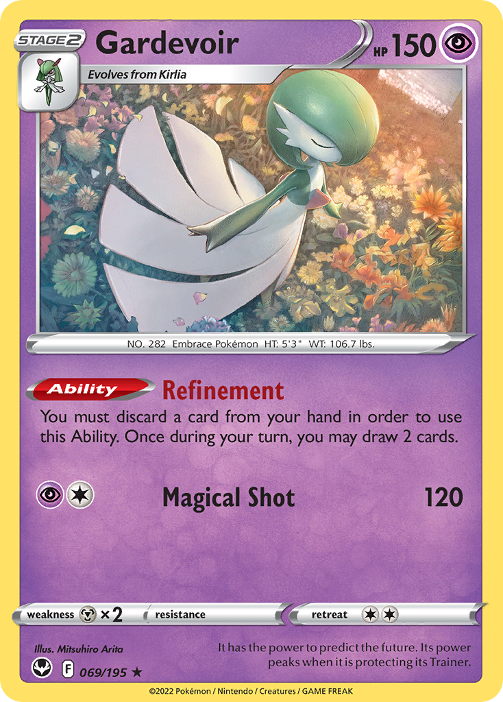 Gardevoir (069/195) (Theme Deck Exclusive) [Sword & Shield: Silver Tempest] | Good Games Adelaide SA