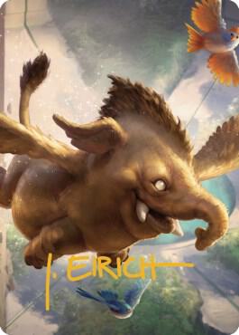 Hollyphant Art Card Gold Stamped Signature 18 (Art Series: Commander Legends: Battle for Baldur's Gate)  | Good Games Adelaide SA