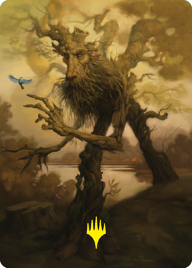 Treefolk Token Art Card (Gold-Stamped Signature) [The Lord of the Rings: Tales of Middle-earth Art Series] | Good Games Adelaide SA