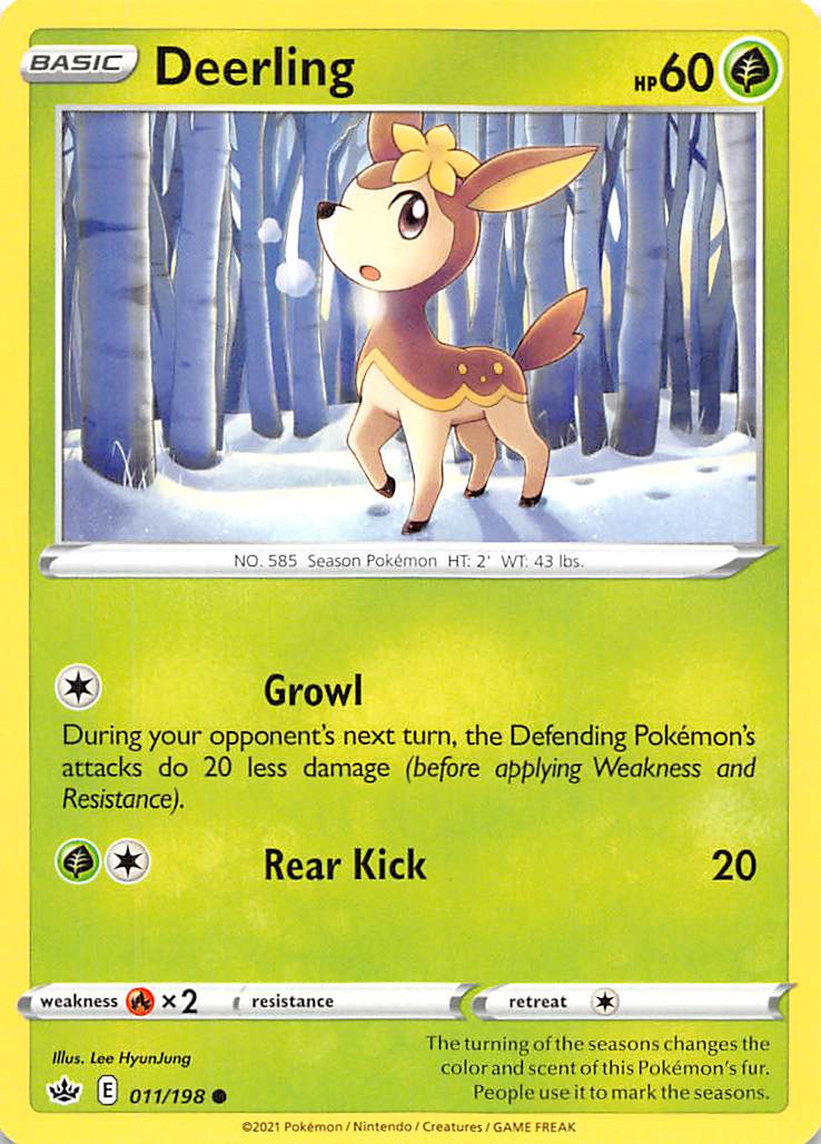 Deerling (011/198) [Sword & Shield: Chilling Reign] | Good Games Adelaide SA