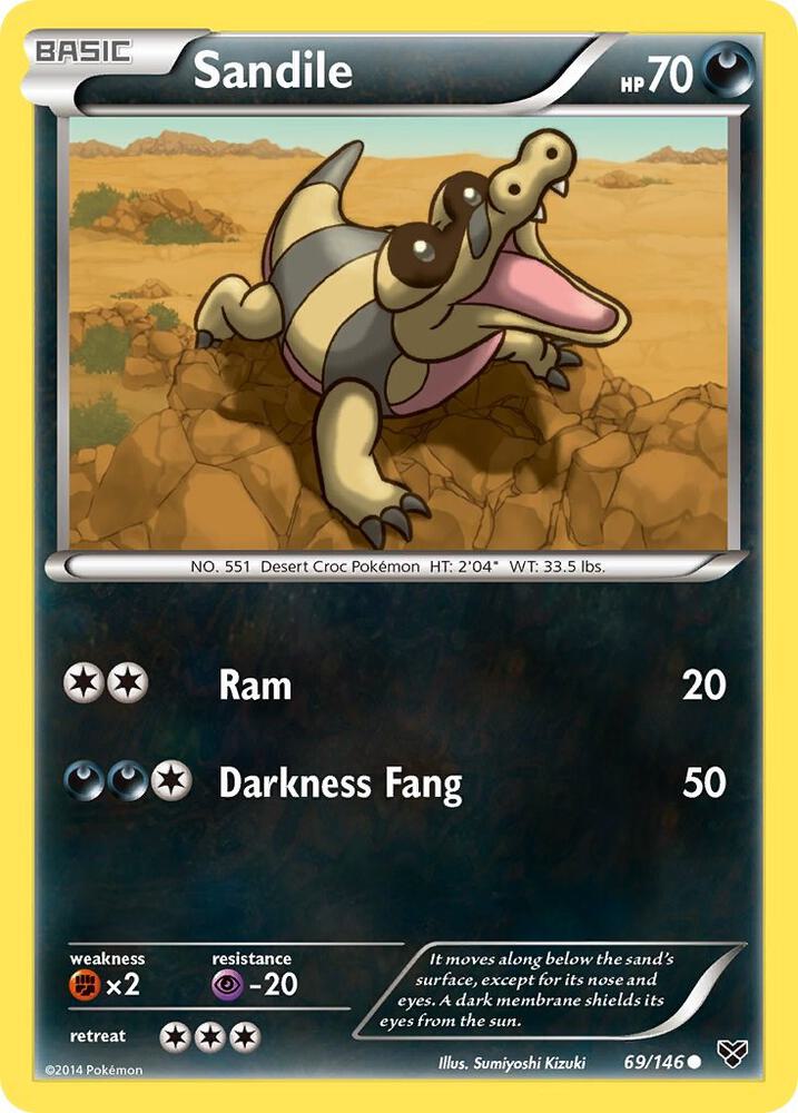 Sandile 69/146 (XY Base Set)  | Good Games Adelaide SA