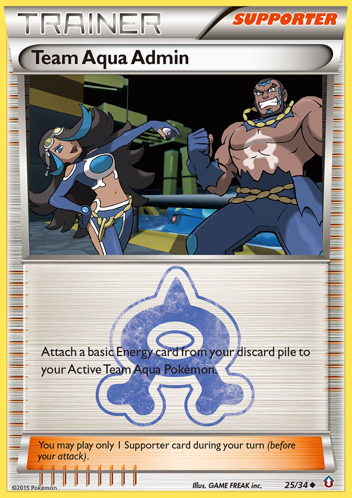 Team Aqua Admin (25/34) [XY: Double Crisis] | Good Games Adelaide SA