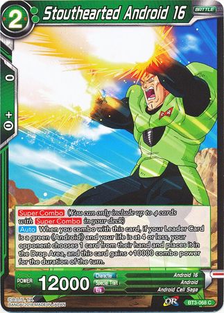 Stouthearted Android 16 [BT3-068] | Good Games Adelaide SA