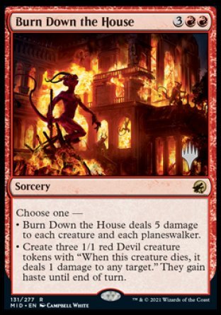 Burn Down the House (Promo Pack) [Innistrad: Midnight Hunt Promos] | Good Games Adelaide SA
