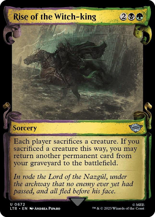 Rise of the Witch-king 672 (Universes Beyond: The Lord of the Rings: Tales of Middle-earth)  - Showcase Scroll | Good Games Adelaide SA