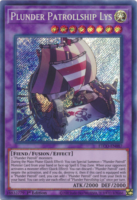 Plunder Patrollship Lys [ETCO-EN087] Secret Rare | Good Games Adelaide SA