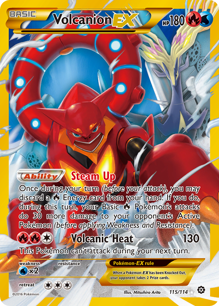 Volcanion EX (115/114) [XY: Steam Siege] | Good Games Adelaide SA
